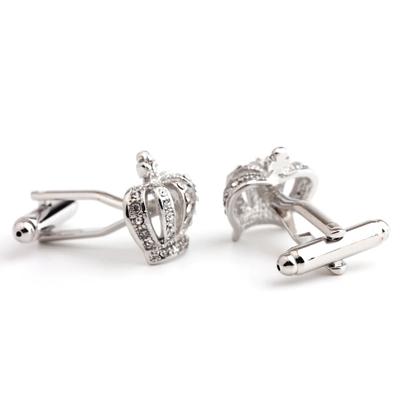 2020New мужские круглые запонки в виде короны украшение для рубашки свадьбы |