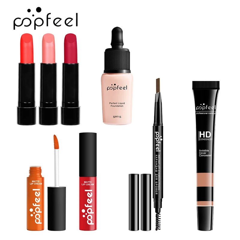 POPFEEL макияж в ассортименте (8 15) Pce Лот выберите тон вашей кожи смешанный
