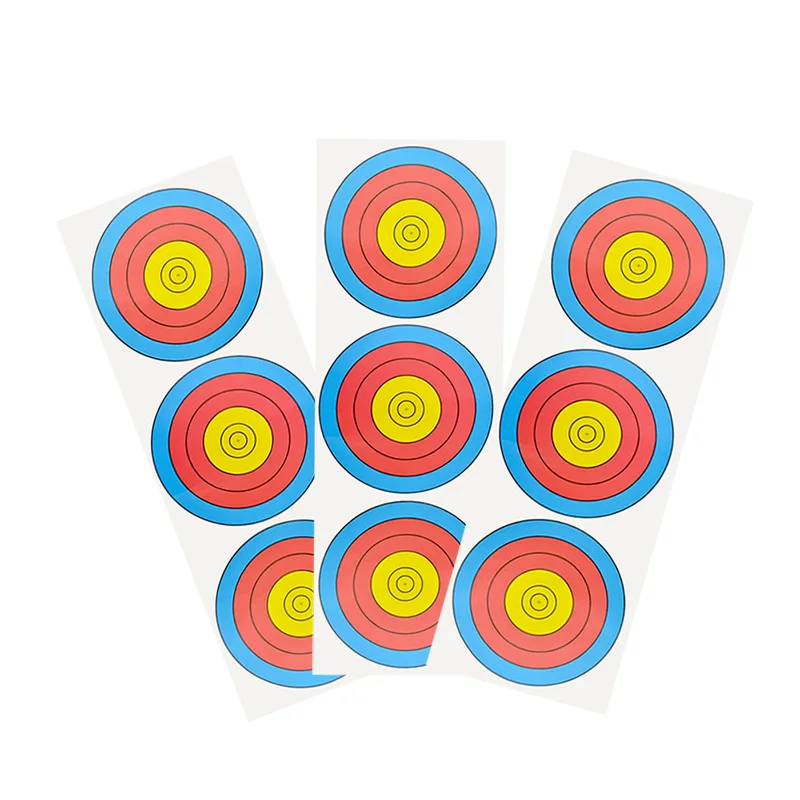 10pcs 63*22cm Archery Target Paper Triple Shooting Training Practicing Accessory | Спорт и развлечения