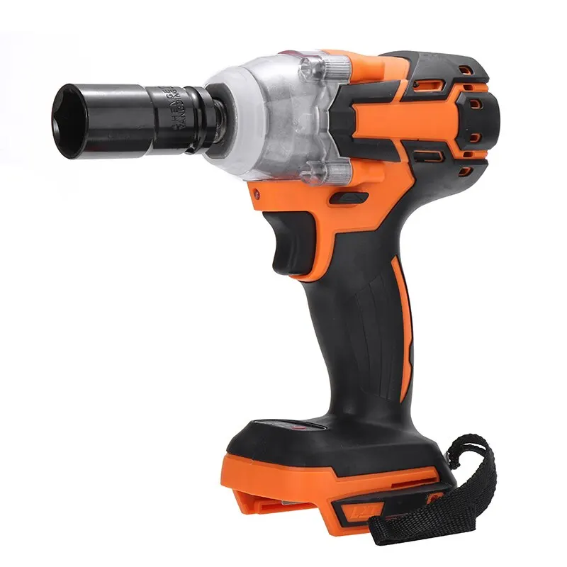 

18V Brushless Electric Wrench With Socket 520Nm Cordless Torque Impact Wrench Lithium Battery Socket Wrench Power Tool