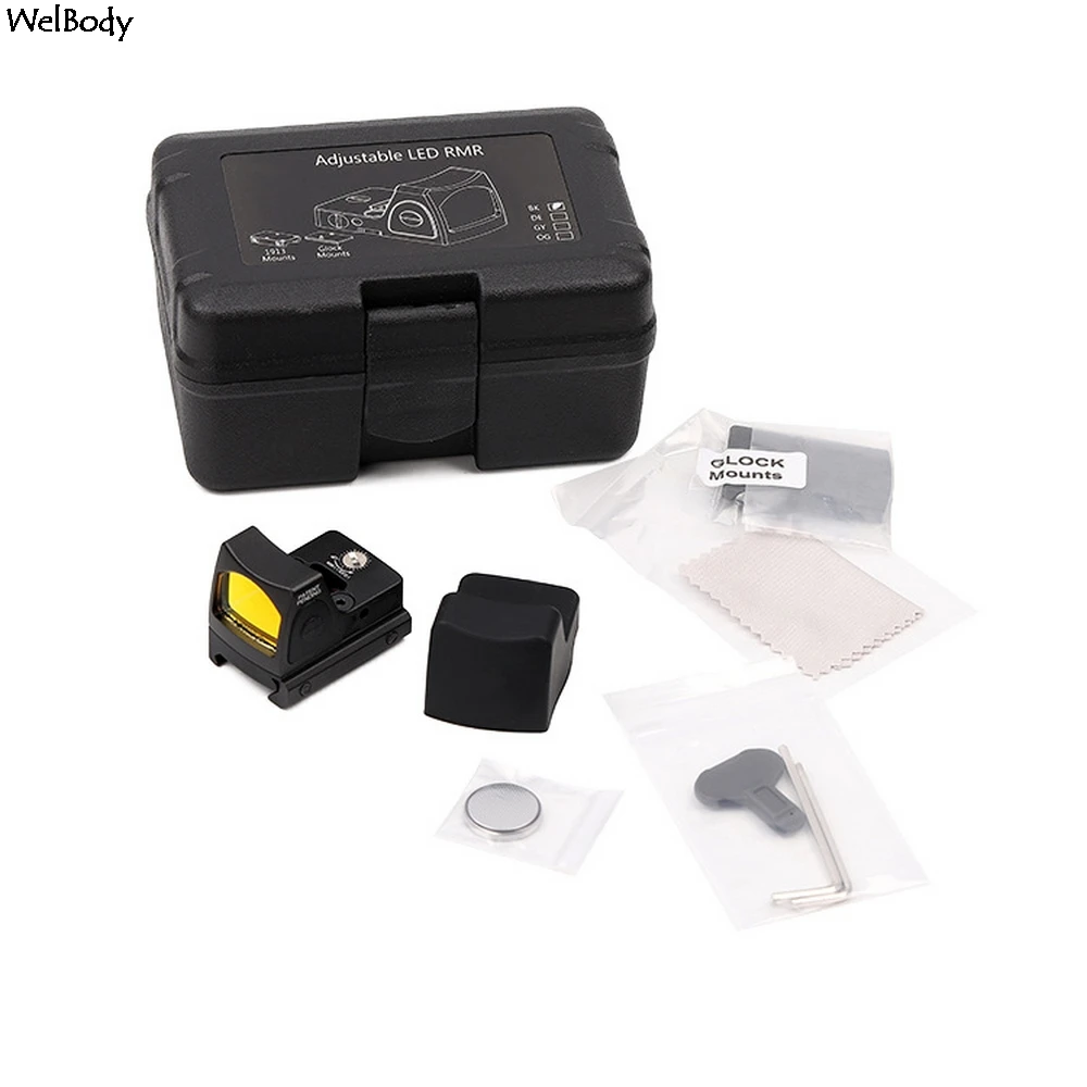 Охотничий оптический прицел Glock с красной точкой регулируемой яркостью прицелы