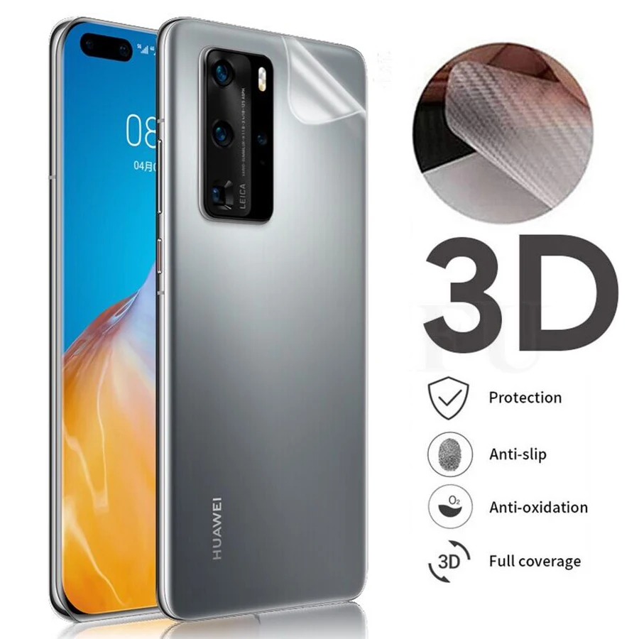 

5 шт., матовая защитная пленка из углеродного волокна для Huawei P50 P40 P20 P30 Lite Honor 10 20 9X 8X P Smart 2019 Z