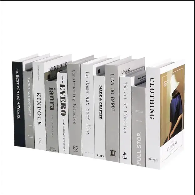 Нордическая поддельная книга простой реквизит книжный шкаф украшения интерьера