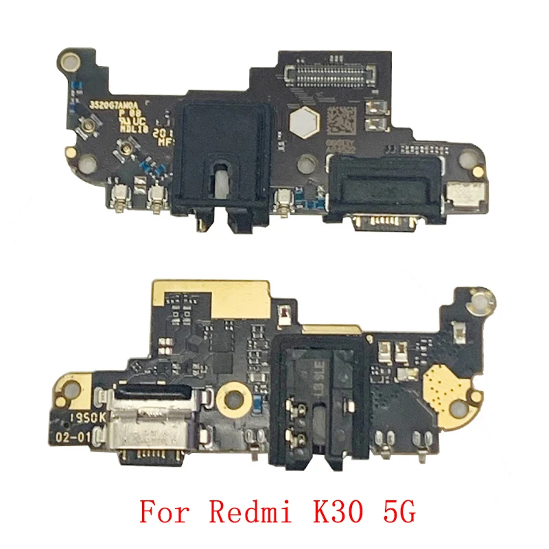 Original USB Charging Port Connector Board Flex Cable For Xiaomi Redmi K30 4G K30 5G Charging Connector Replacement Parts