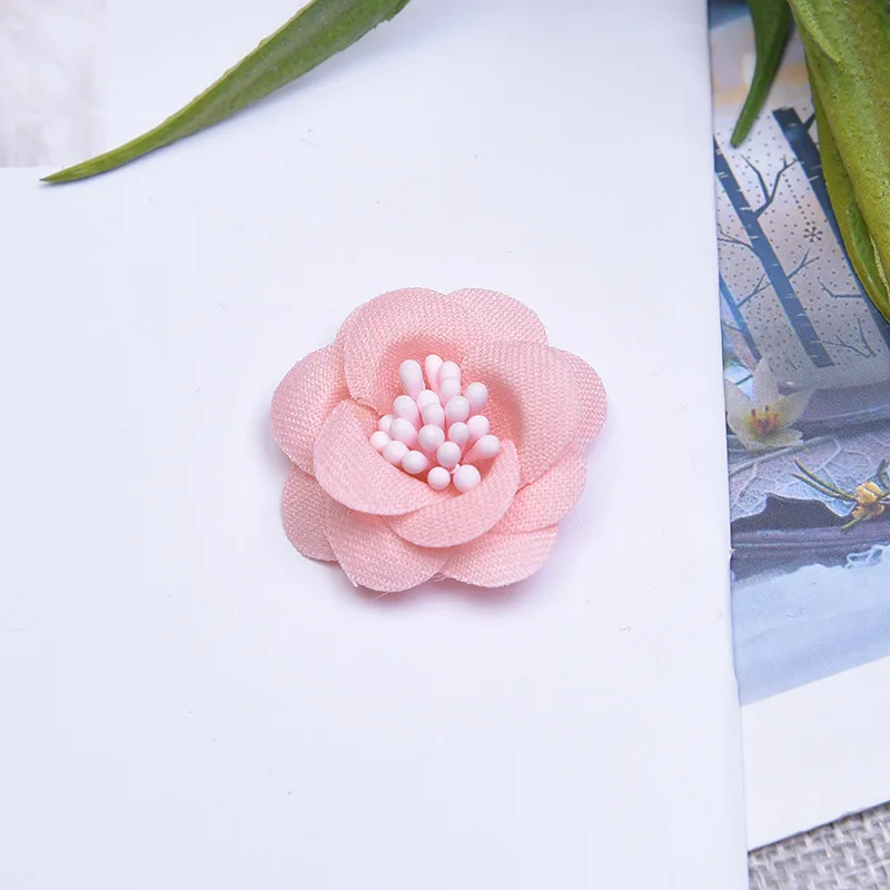 Искусственный цветок 3 см 10 шт. шелковая ткань Цветочная головка для сделай сам