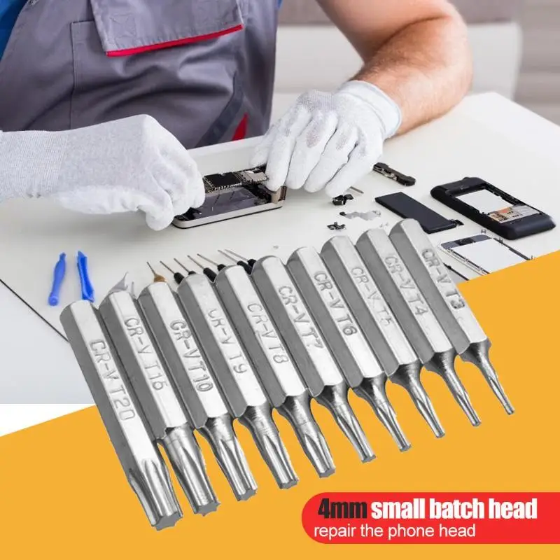 Набор насадок Torx CR V 10 шт. набор инструментов для сверления бит Шестигранник