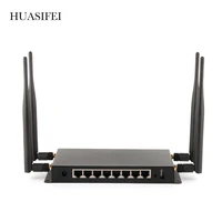 huasifei 4g wireless router dual frequency1200mbps 8 network ports with 1 sim card slot poe power supply support msata hard disk