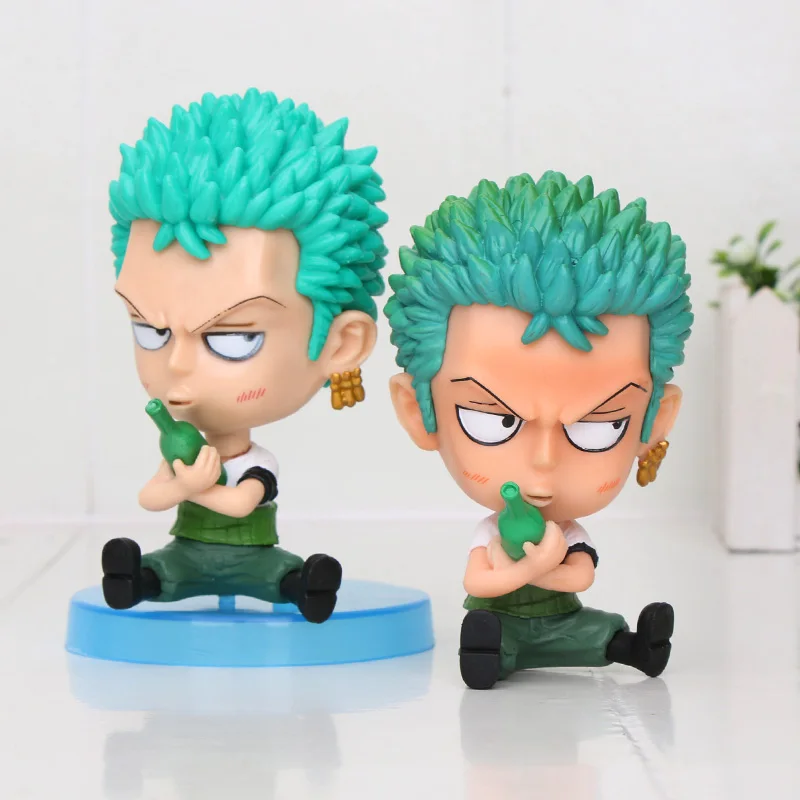 Zoro opp bag Luffy Figure one piece Figure Sanji Roronoa Зоро удерживает винную бутылку Franky Автомобильные украшения GK ver. ПВХ модель подарок аниме фигура - Цвет: Zoro opp bag