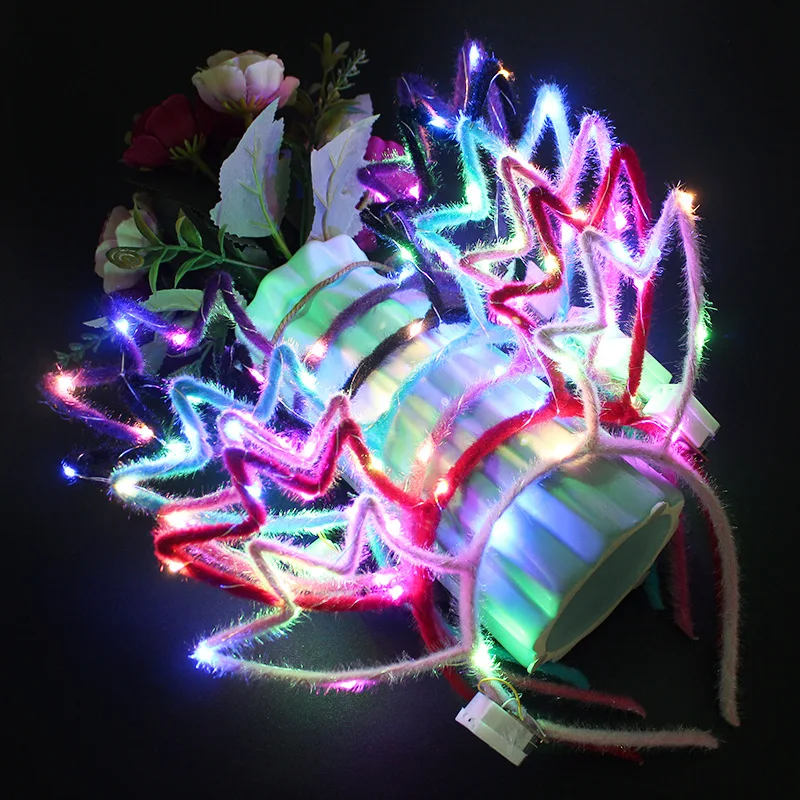 

Neon Party Led Glow Hairband Flashing Rabbit Cat Headband Costume Bunny Antler Ear Cosplay Wedding Birthday