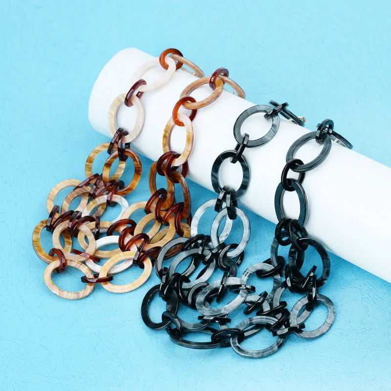 Женское акриловое ожерелье BOJIU длинная благородная цепь s 3 слойное длинное для