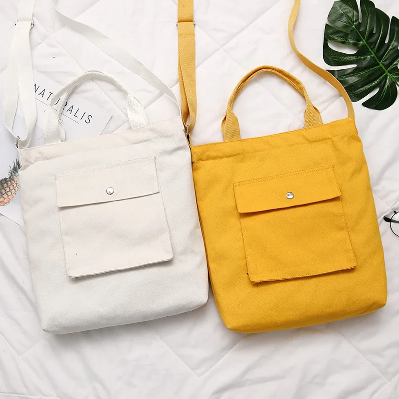 Сумка на молнии для женщин хлопчатобумажная холщовая Сумочка повседневный