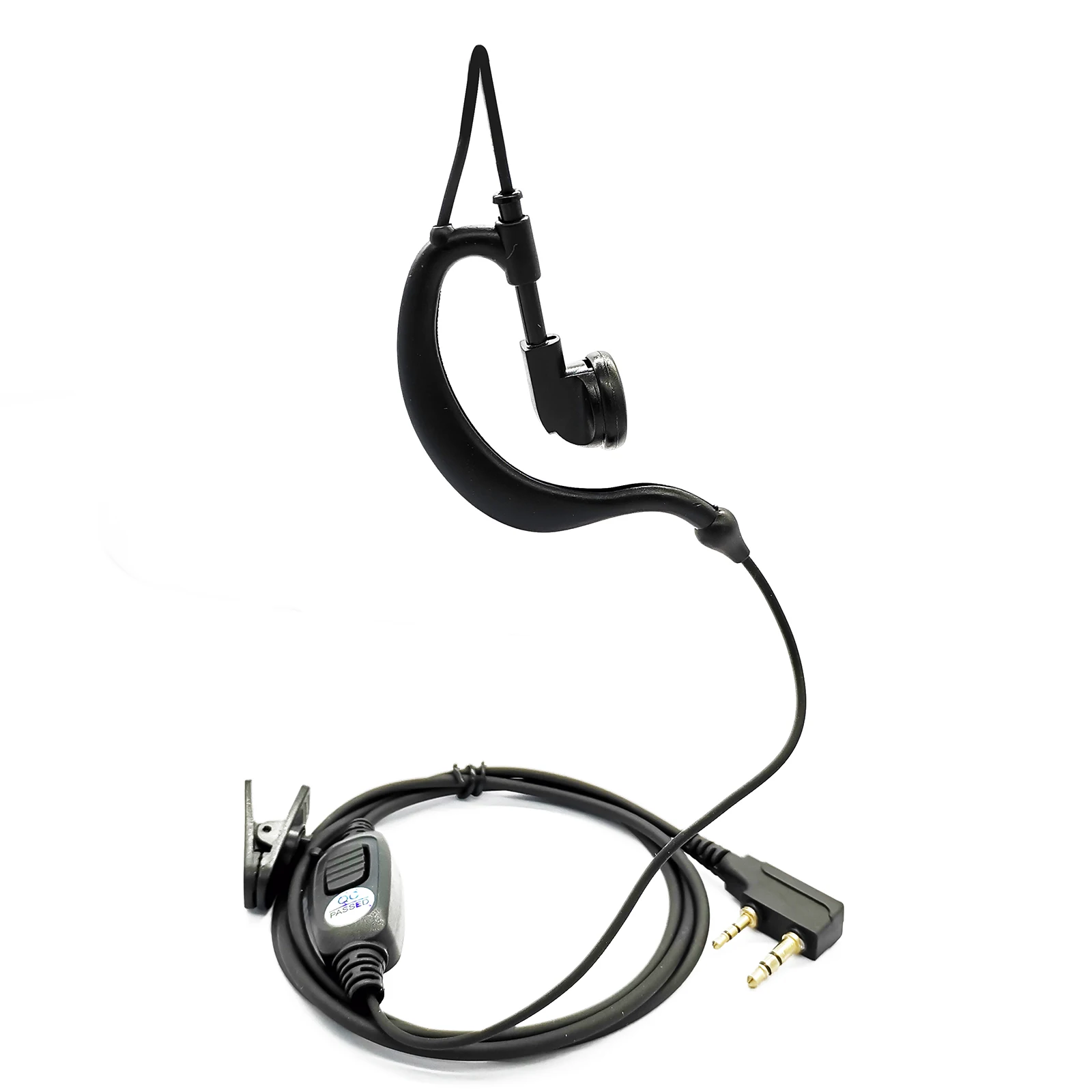 

G Shape Earpiece 2 Pin Walkie Headset K Head Plug Radio Earphone for Wouxun Puxing BF Retevis H-777 RT22 RT21 Baofeng UV-5R 888S