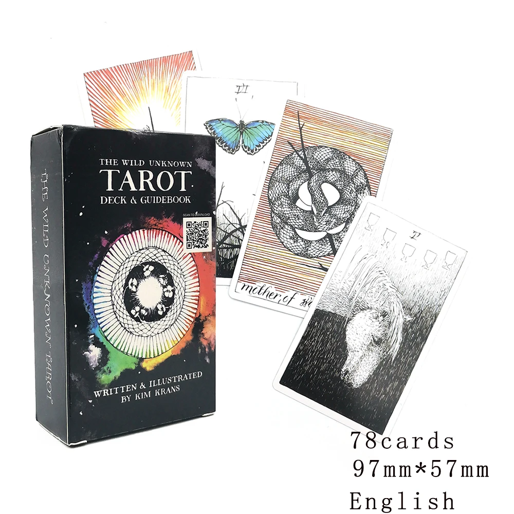 

Набор карт самый популярный Tarot 78. Карты-оракулы диких животных. Полный английский для вечерние, колода игр, мистическое гадание