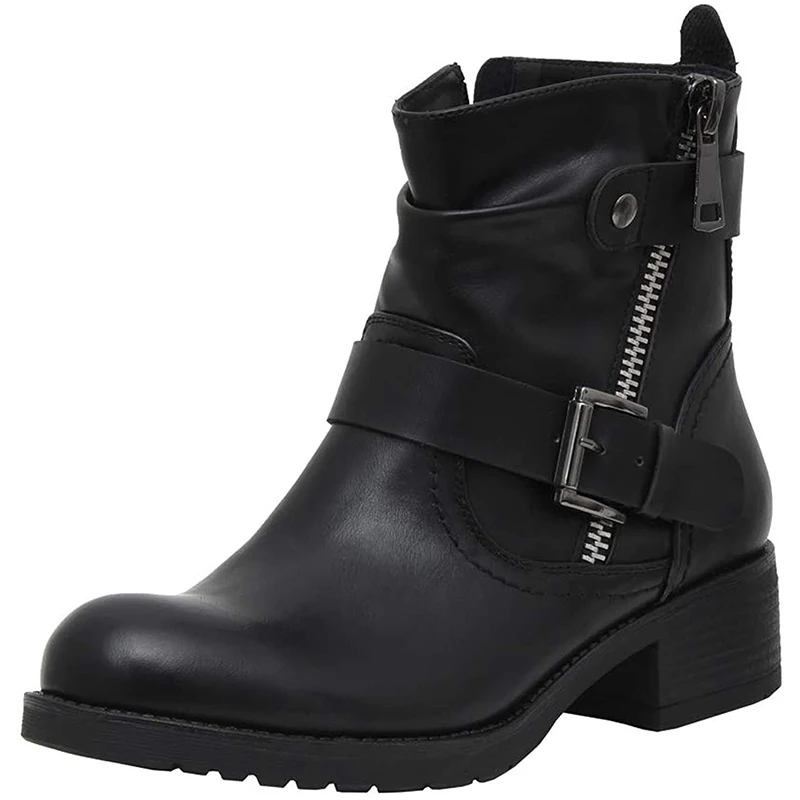 

Мужские мотоциклетные ботинки из натуральной кожи, черные классические ботинки челси, Винтажная обувь для осени и зимы, 2019