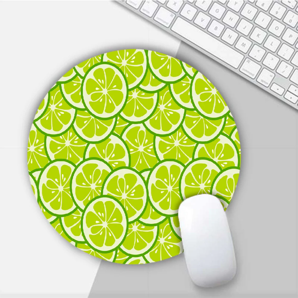 

Cute Fruit Strawberry Round Mouse Mat Gaming Mouse Pad For PC Laptop Notebook 20x20cm Gamer Desk Pad