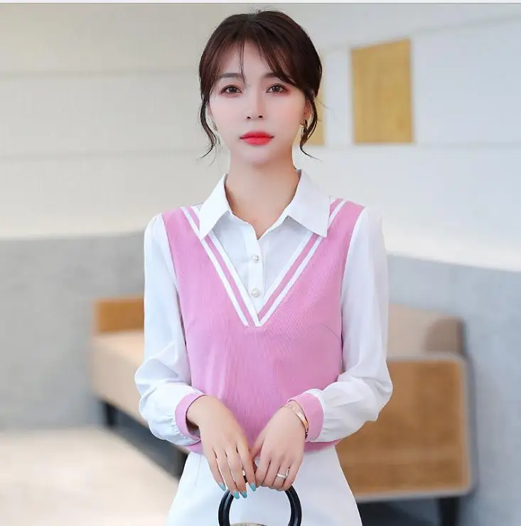 

women spring horn sleeve T-shirt 10003