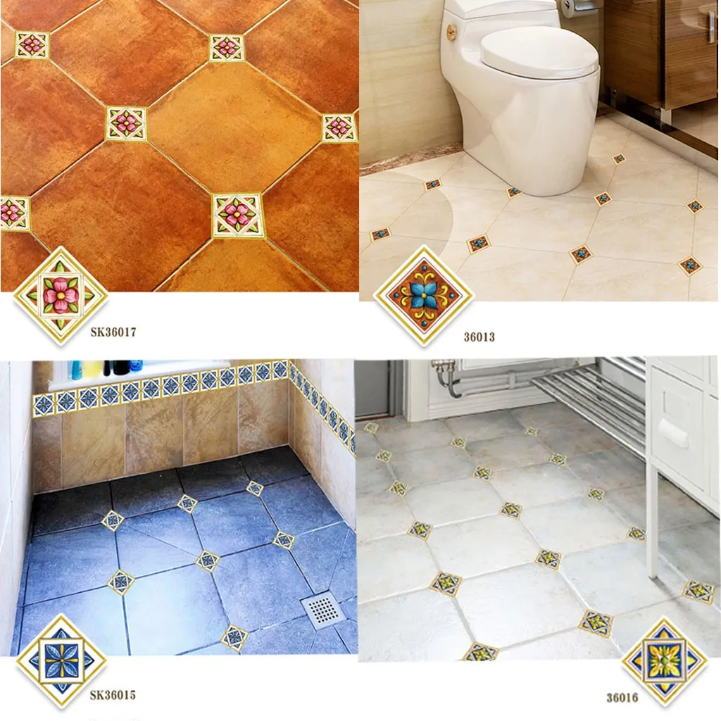 Наклейки для плитки гостиной кухни спальни напольное украшение съемная