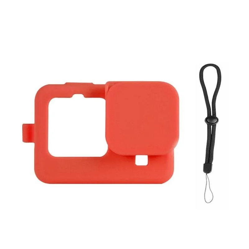 

Silicone Case For GoPro Hero 9 Lens Cap Protective Cover Cage Hero Accessories 9 For GoPro H3A4