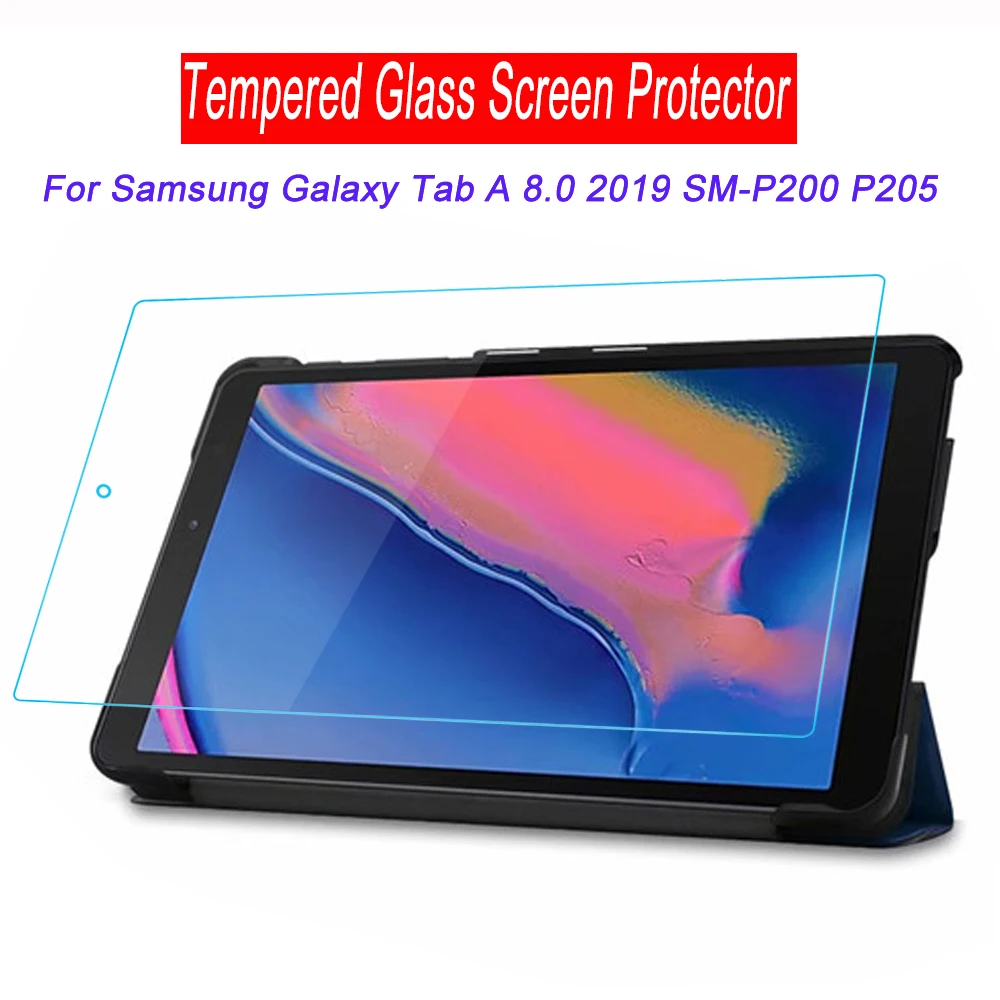 P200 для Samsung Galaxy Tab A 8 0 2019 P205 Защитная пленка экрана новинка закаленное стекло 9H SM