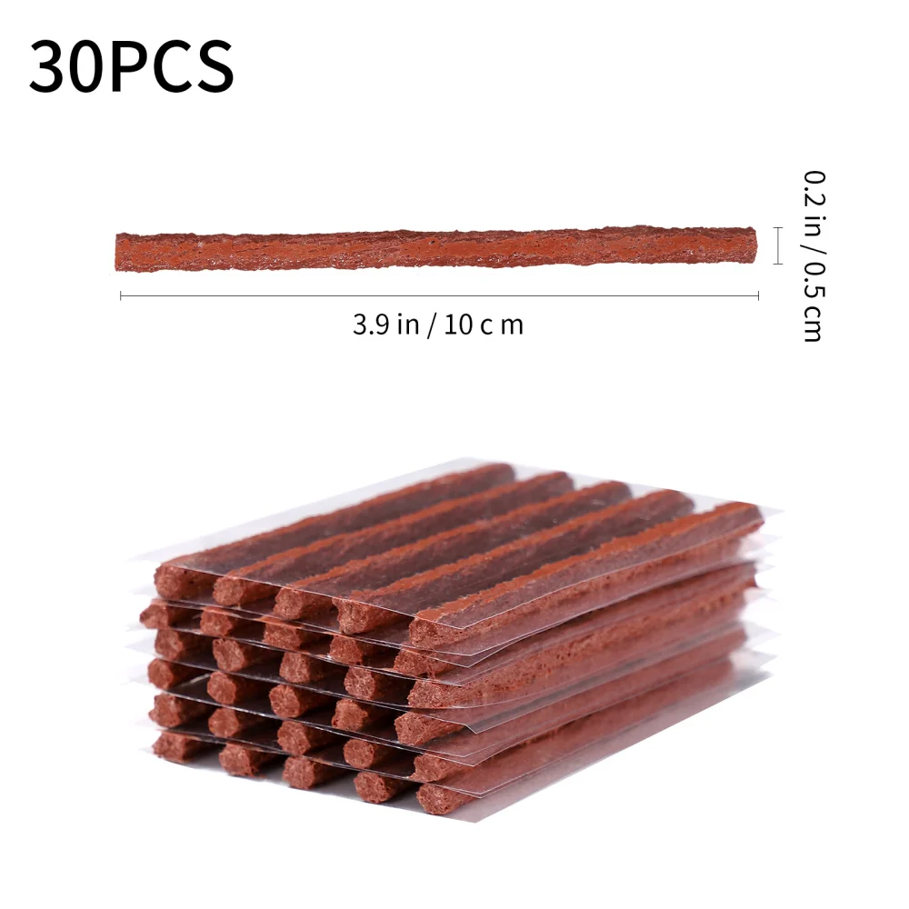 

WINOMO 30pcs Tire Repair Strips Tire Repair Strings Rubber Strips Tubeless Tyre Tire Puncture Repair Strips Car Motorcycle Repai