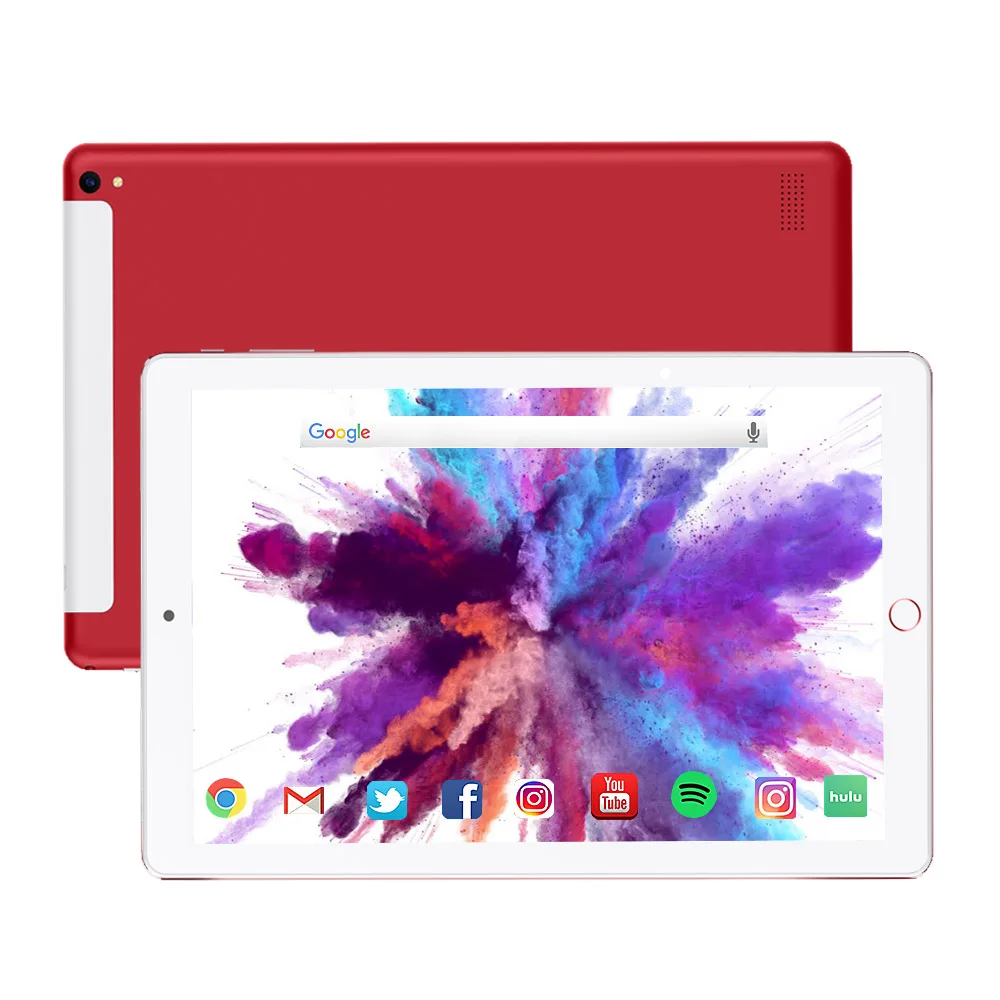 10,1 дюймовый планшетный ПК восемь ядер 1920*1080 Android 3g B ram 32GB rom IPS Двойная sim-карта 3g телефонный звонок Tab телефон ПК планшеты - Комплект: Red