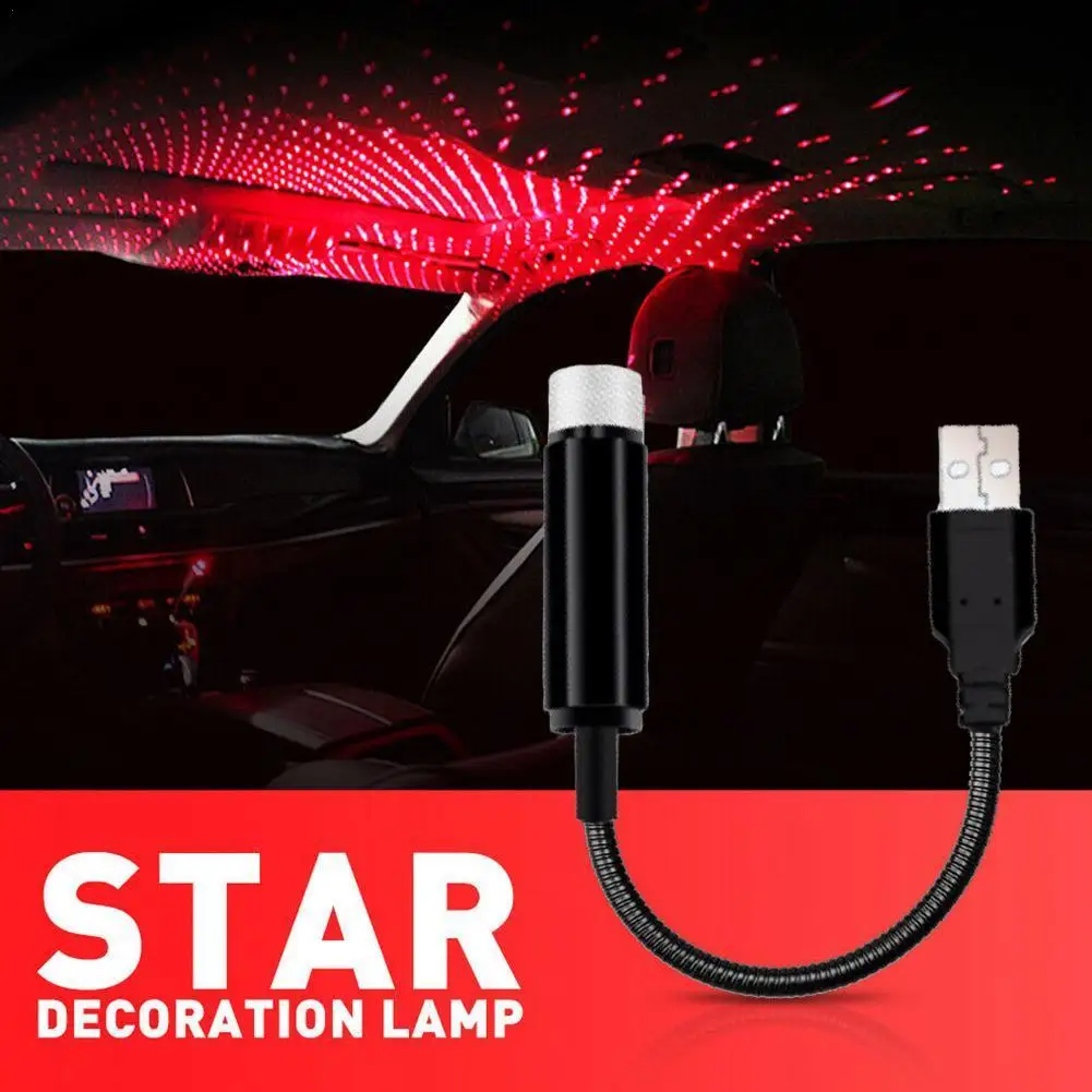 

1pcs Car roof star Projector lights Car Interior USB Car Star Interior Decorative C3H9 Atmosphere light Car Lights Lamp Dom C7J0