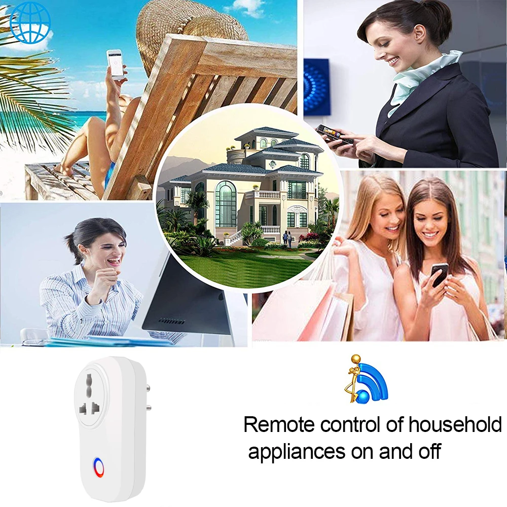 Usee Link Smart Socker power Plug WiFi умная розетка в 10А/16А мощность ed By Tuya работа с Alexa Google Home Mini IFTTT