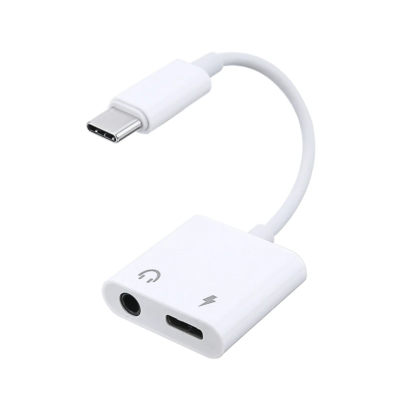 Универсальный кабель с разъемом Usb Type-C и штекером 3 5 мм аудиоадаптер для зарядки