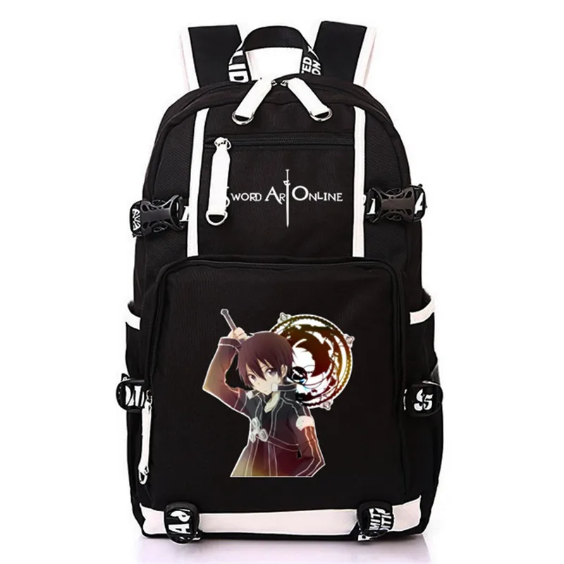 

Anime Sword Art Online Pattern Backpack Rucksack Mochila Schoolbag Travel Bag for Students Girls Boys 2021