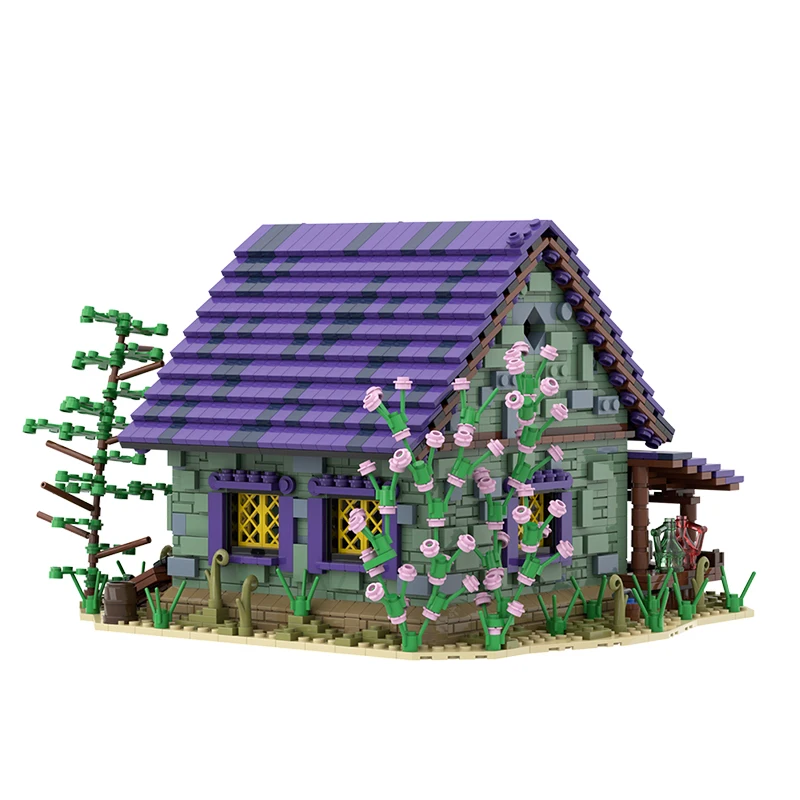 

MOC Building Series Summer House Blocks Model Villa The Medieval Smithy Forest Tree Hut Bricks DIY Game Toys For Children Gifts