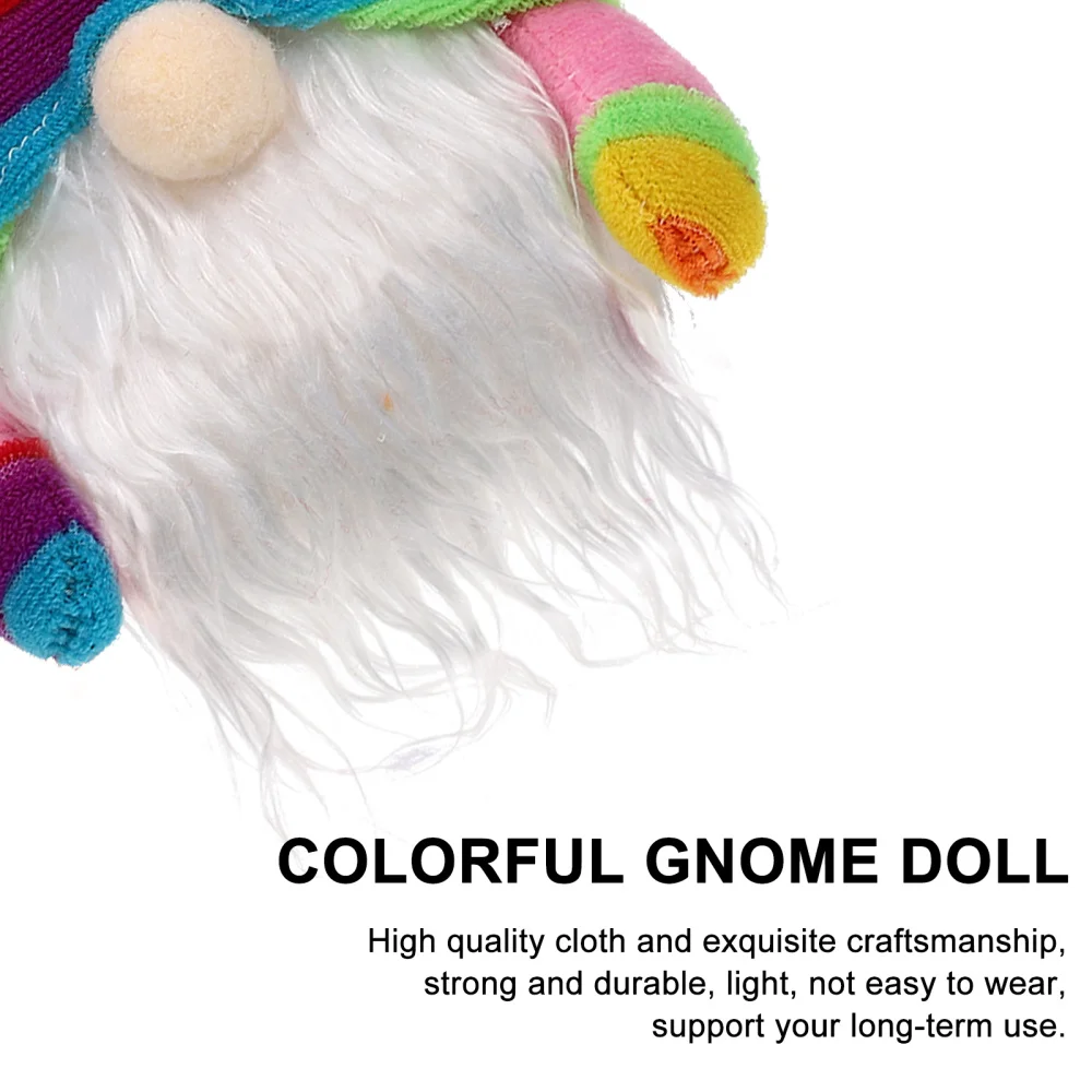 

Color Gnome Doll with Lamp Adorable Cloth Gnome Doll Desktop Decoration