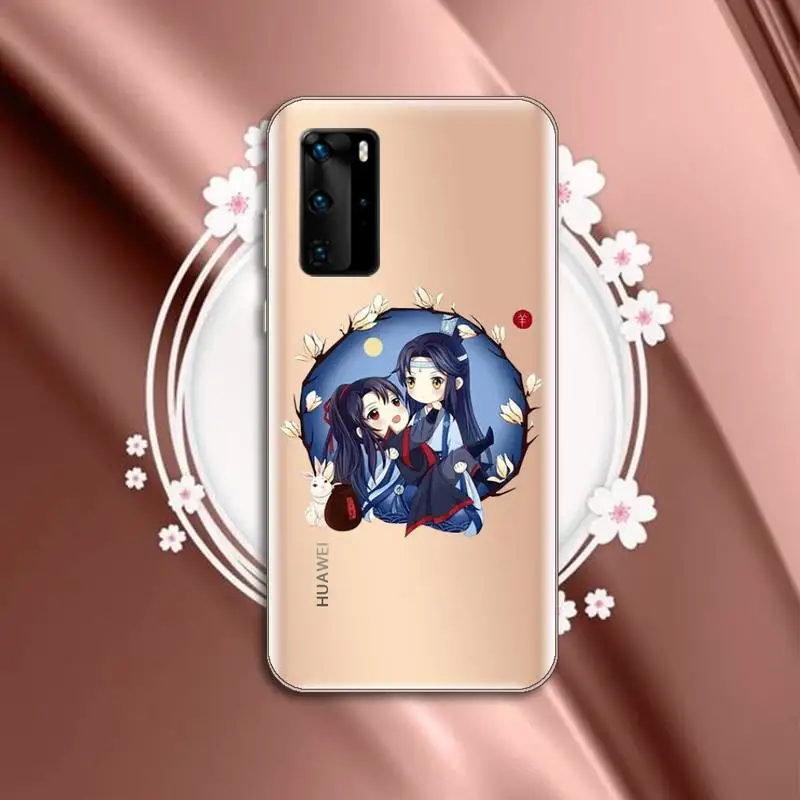 

Mo Dao Zu Shi anime Phone Case Transparent for Huawei P honor 8 10i 20 30 40 smart 2019