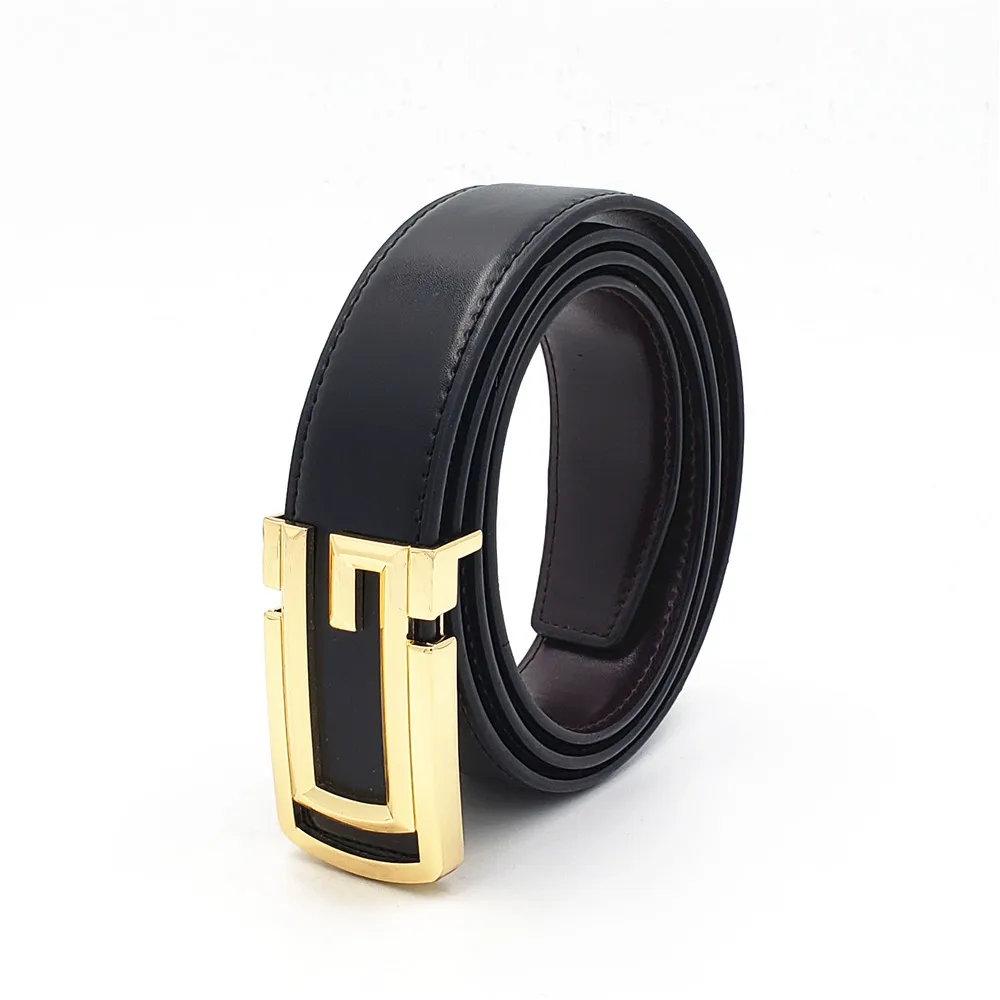 Роскошный дизайнерский ремень для мужчин и женщин G гладкий с пряжкой высокого