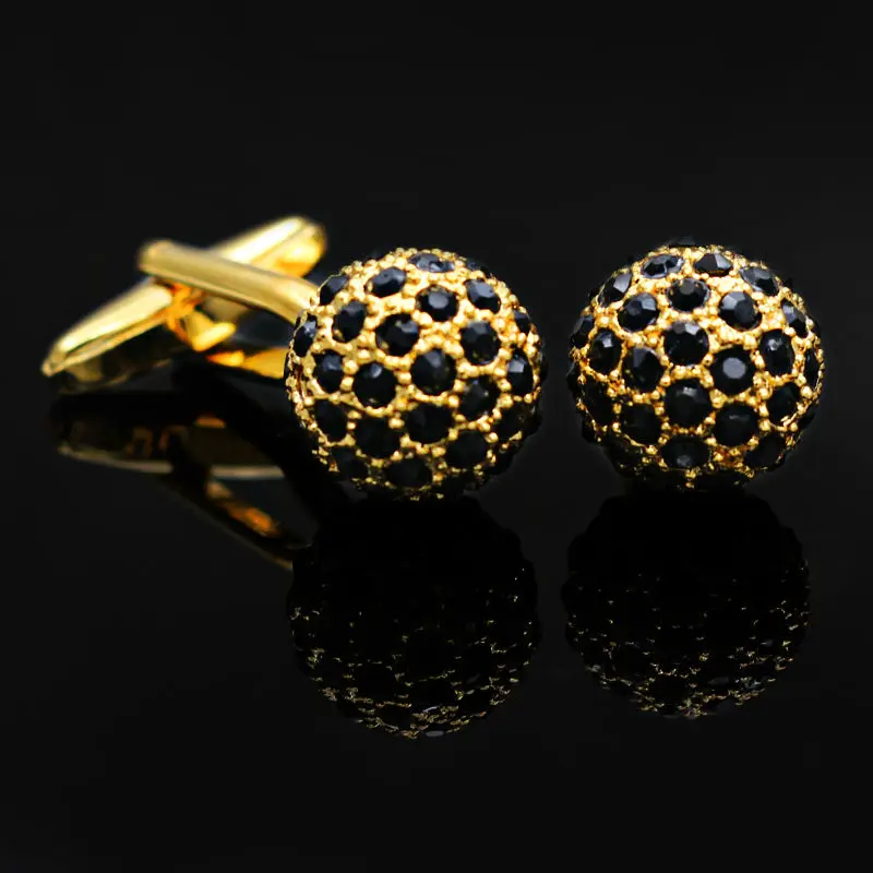 

Kemstone Blue Crystal Ball Cufflinks Wedding Silver Plated Jewelry