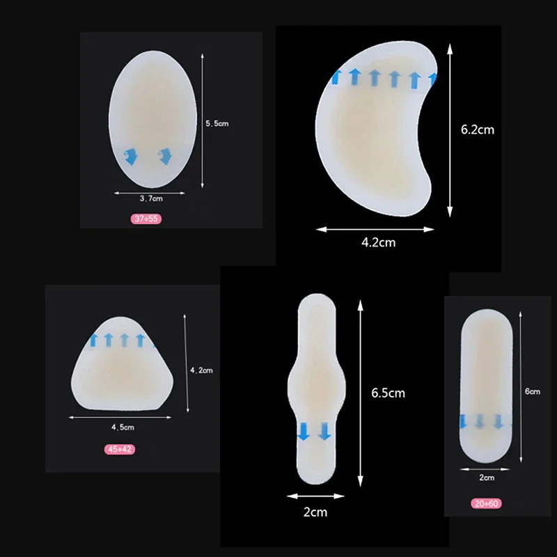 

10PCS Gel Shoes Stickers Soft Hydrocolloid Pads Pressure Spots Heel Pain Relief Pain Blisters Bunions Corns Calluses Friction