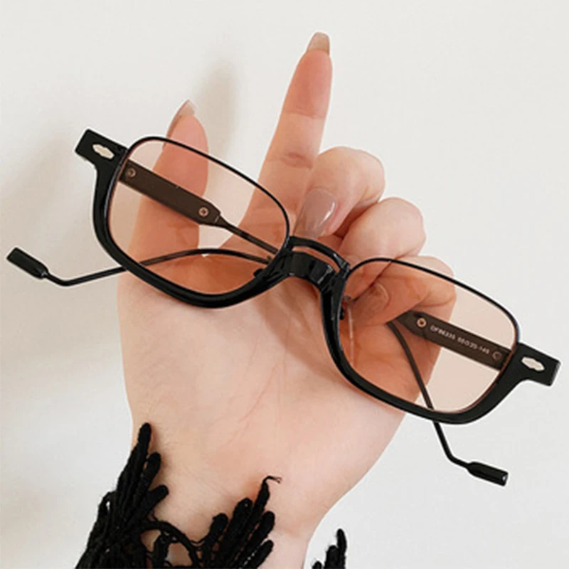 Новинка 2021 солнцезащитные очки в металлической оправе стиле ретро с Красной