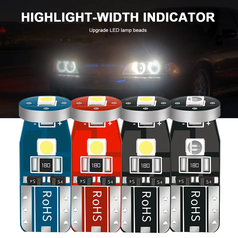 Peel off 10 шт. T10 501 194 W5W 7020 3SMD номерного знака светильник лампы Супер яркий Canbus Error Free