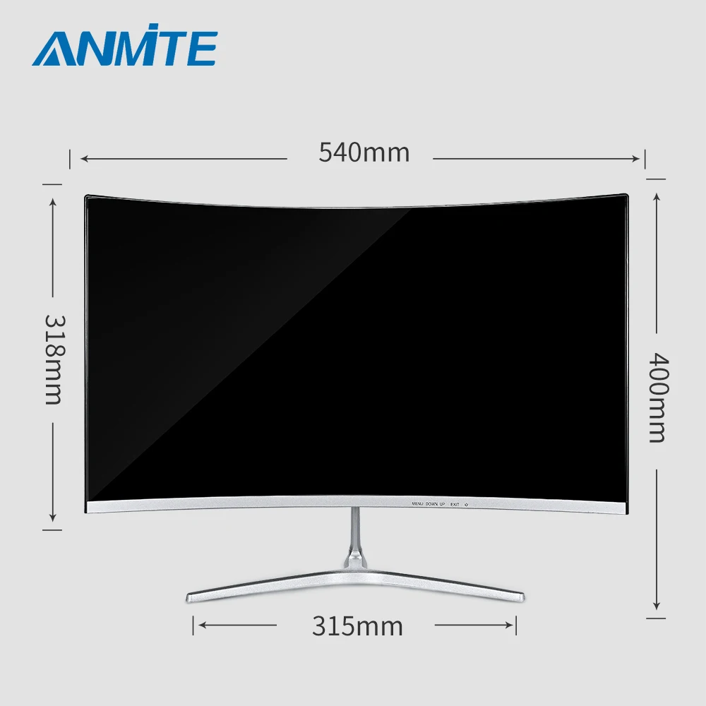 Anmite 23 8 24 дюймов FHD HDR изогнутые на тонкопленочных транзисторах тонкоплёночных ЖК