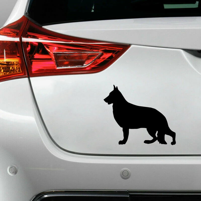 Стильная наклейка для автомобиля 13*11 см немецких овчарок собак домашних животных
