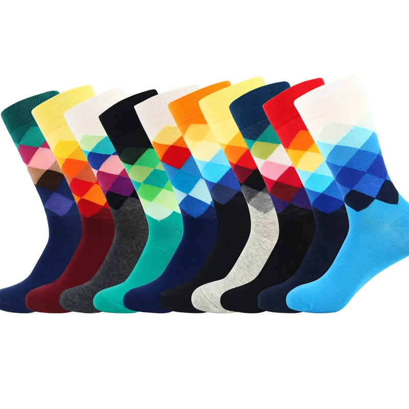 Мужские и женские носки для велоспорта дышащие хлопковые средней длины