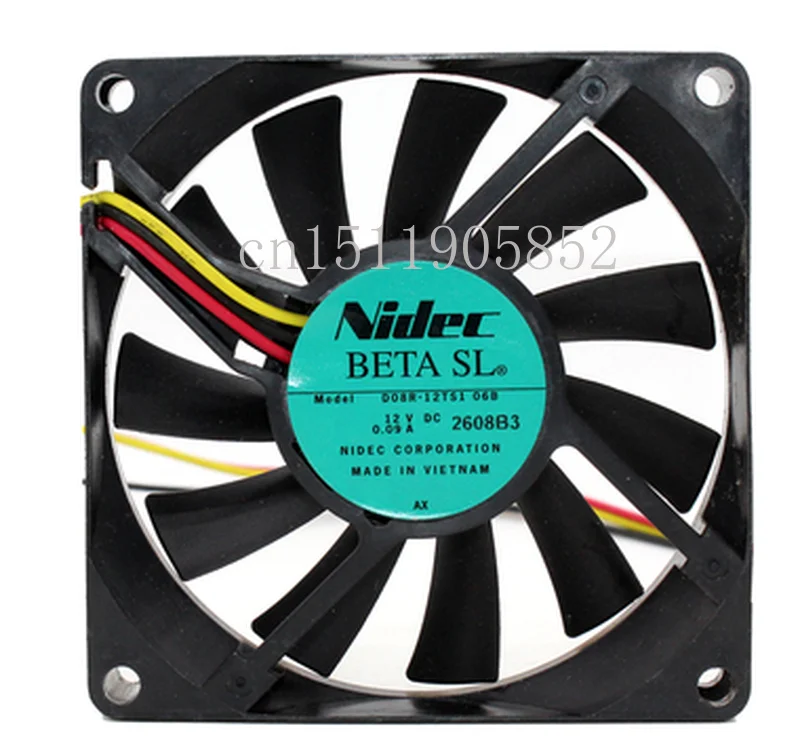 

Free shipping D08R-12TS106B Server Cooling Fan DC 12V 0.09A 60x60x38mm 3-Wire