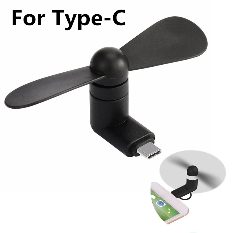 

Ventilador Micro USB Mini porttil creativo, 5v, 1w, dispositivo USB, probador de ventiladores para USB-C tipo C