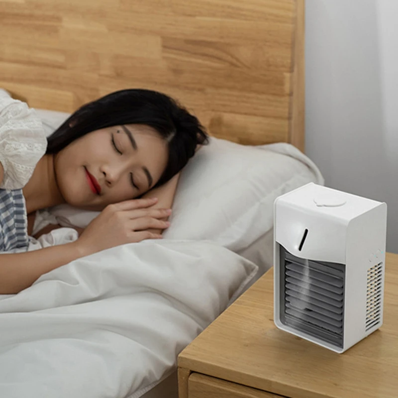 

Negative Ion USB Mini Portable Air Cooler Personal Space Cooler Fan Air Cooling Fan for Office Home