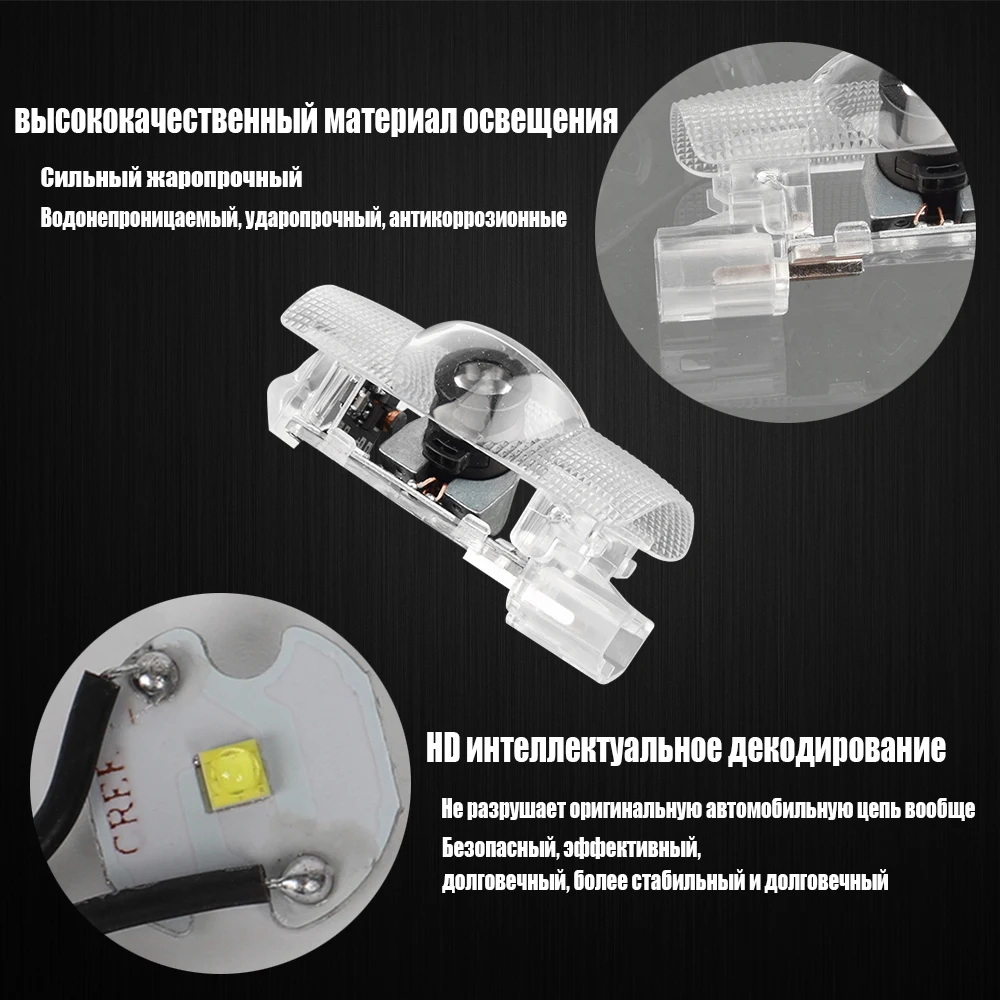 For Toyota Camry IV V VII 40 50 70 Sienna Innova Alphard AH20 AH30 20 30 Highlander Venza Led Car Door Welcome light Projector | Автомобили