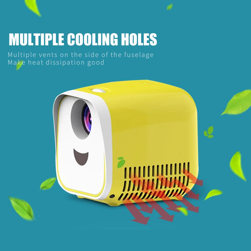 Мини Портативный проектор светодиодный домашний кинотеатр HD 1080P дисплей USB/HDMI/TF