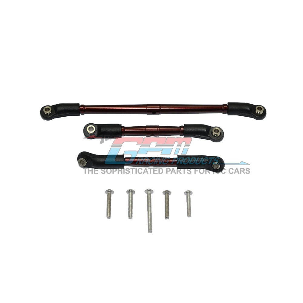 Barra de amarre de direcci&oacute;n delantera y trasera para coche, accesorio de aleaci&oacute;n de aluminio y Metal GPM, con soporte para 1/10 TRAXXAS TRX4 Defender TRX6 G63-5
