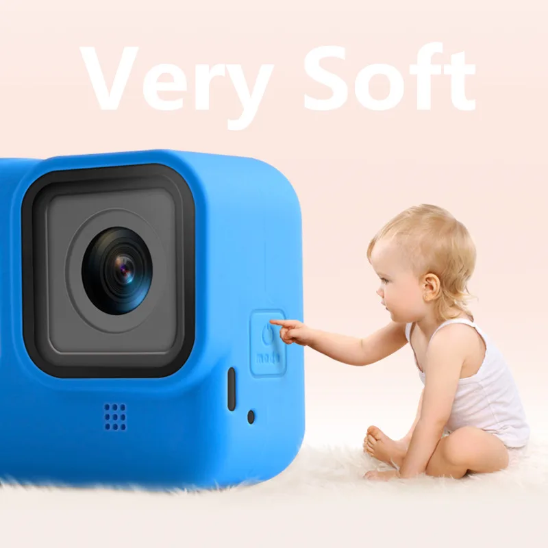 Защитный силиконовый чехол Go Pro Hero 8 для Gopro Hero 8, черная силиконовая защитная рамка для Go Pro 8, аксессуары для экшн-камеры