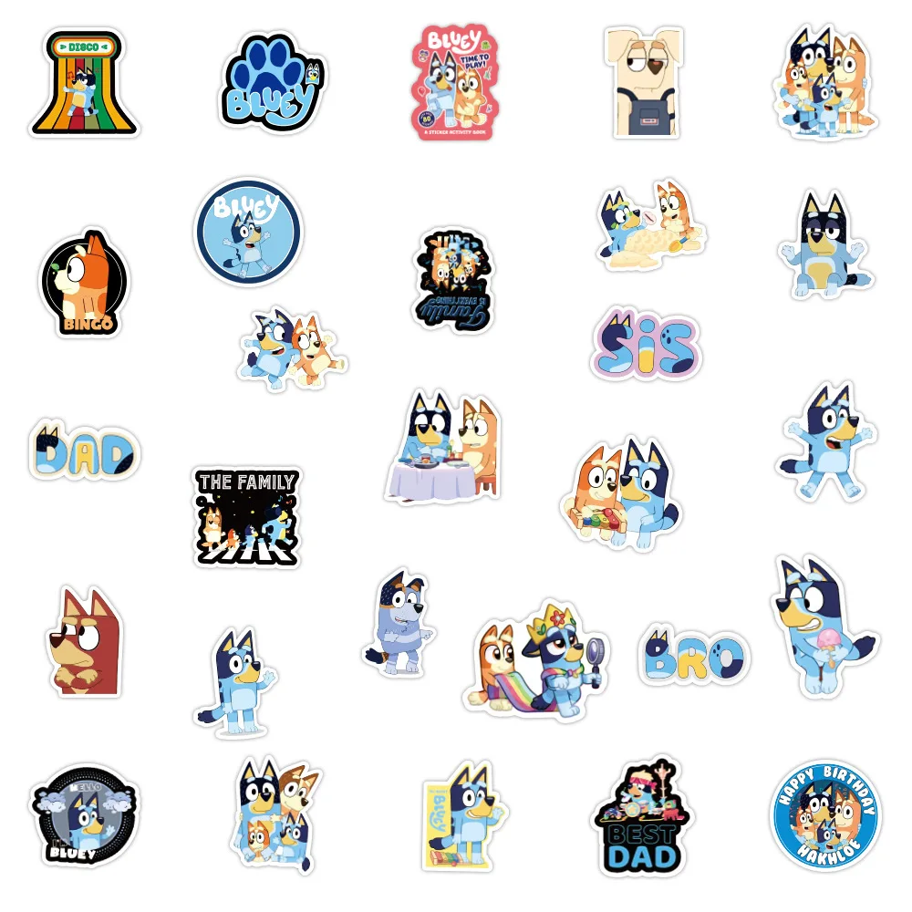 50 шт./лот наклейки с мультяшным рисунком бинго без повторений для мотоциклетного