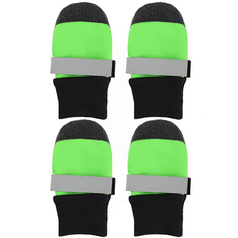 Комнатных собак однотонная обувь Цвет мягкая теплая собачья лента-липучка Magic Tape