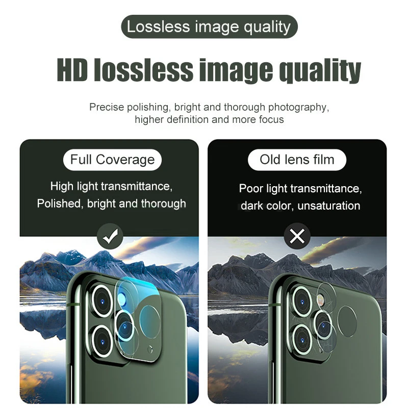 

Camera Lens Tempered Glass For iPhone 11 12 Pro XS Max X XR Screen Protector On iPhone 11 Pro 7 8 6 6S Plus SE 2020 Camera Glass